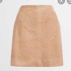 J. Crew Camel Suede Skirt